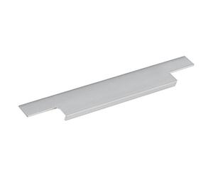 Furnipart Barra de agarre TRIM longitud 895 mm, efecto aluminio y acero inoxidable