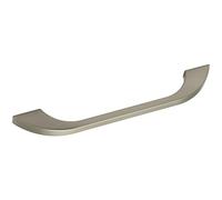 Furnipart LA448 Slim LA448 - Tirador para muebles, ideal como tirador de cómoda, zinc fundido a presión, efecto acero inoxidable