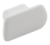 Furnipart Pomo para muebles (49,5 mm de ancho, 16 mm de profundidad), color blanco