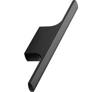 Furnipart Tau LA32 - Tirador para armarios de cocina (aluminio cepillado), color negro mate