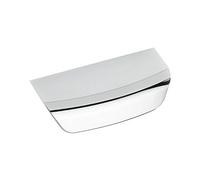 Furnipart Tirador de cromo brillante LA64 mm moderno para muebles, ancho 96 mm, zinc fundido pulido cromado