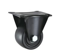 Furniture Caster Wheels Nylon Swivel Rollers Hand Trolley Load Shopping Cart Para el Hogar y la Oficina(1 piece fixed wheel,2 inch)