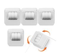 Furniture Casters - 4 Pack 360° Rotating Noise-Reducing Wheels for Chair and Table | Heavy-Duty Roller Casters with Smooth Motion, Floor-Friendly Design for Home Office, 1.25x1.25x1inches White Black