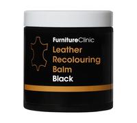 Furniture Clinic - Bálsamo refrescante de piel para arañazos, abrasión y decoloración, para sofá, asiento de coche, zapatos y ropa, 16 colores, 250 ml, color negro