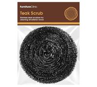 Furniture Clinic Exfoliante de teca - Depurador grande de acero inoxidable para limpiar toda la madera exterior