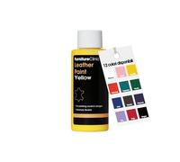 Furniture Clinic Leather Paint - Pintura de cuero para pintar todos los cueros: calzado, bolsos, ropa, etc. Flexible y duradero (amarillo, 50 ml)