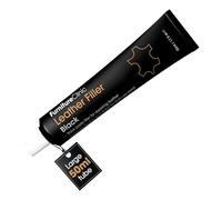 Furniture Clinic, Masilla de Reparación de Cueros: Para Rellenar Agujeros, Rozaduras, Arañazos, Grietas (negro, 50 ml)