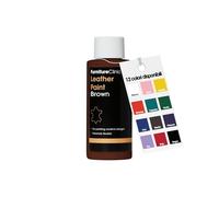 Furniture Clinic Pintura para Cuero - para Pintar Todo Tipo de Cueros: Calzado, Bolsos, Ropa, etc. Flexible y Duradera (Marrón, 50ml)