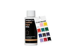 Furniture Clinic Pintura para Cuero - para Pintar Todo Tipo de Cueros: Calzado, Bolsos, Ropa, etc. Flexible y Duradera (Blanco, 125ml)