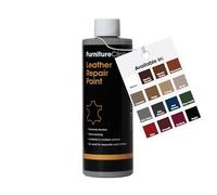 Furniture Clinic Pintura y tinte reparador de cuero, color gris claro, 250 ml