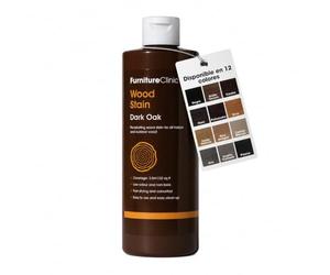 Furniture Clinic Tinte para madera (roble oscuro) - Secado rápido, altamente concentrado y fácil de aplicar - Tinte para toda la madera de interior y exterior - 500 ml