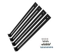 Furniture Drawer Repair Kit - Sliding Hardware Brackets, 4X Heavy-Duty Tool Set, Bottom Support with Screws | Wood Particleboard MDF Application, Cabinet Restoration Equipment, Easy Install