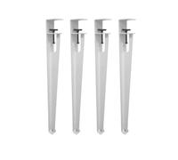 Furniture Legs 4 Pcs F Shaped DIY Metal Table Adjustable Breakfast Bar Worktop Tables Legs Coffee Table Stand Bench Workbench(40cm/White)