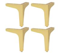 Furniture Legs 8cm 10cm 13cm 15cm 17cm,4 Pcs Table Legs Metal,Modern Sofa Legs,Desk Legs,DIY Replacement Furniture Feet,with Screws,for Coffee Tables,Cabinets,Gold-8cm(3.1in)