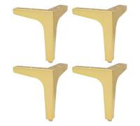 Furniture Legs 8cm 10cm 13cm 15cm 17cm,4 Pcs Table Legs Metal,Modern Sofa Legs,Desk Legs,DIY Replacement Furniture Feet,with Screws,for Coffee Tables,Cabinets,Gold-15cm(5.9in)