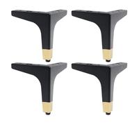 Furniture Legs 8cm 10cm 13cm 15cm 17cm,4 Pcs Table Legs Metal,Modern Sofa Legs,Desk Legs,DIY Replacement Furniture Feet,with Screws,for Coffee Tables,Cabinets,Blackgold-8cm(3.1in)