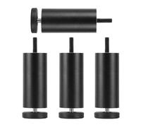 Furniture Legs Adjustable 6cm 8cm 18cm 20cm 25cm,Black/Silver/Gold Table Legs Metal,4 Pcs Furniture Support Feet,Desk Legs,DIY Furniture Replacement Legs,Black-8cm(3.1in)