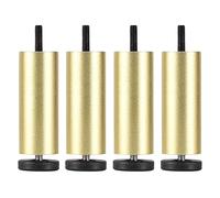 Furniture Legs Adjustable M8, Table Legs Metal 4 Pcs, DIY Furniture Feet, Replacement Legs for Sofa Cabinet Desk Coffee Table, for Bathroom Kitchen,Gold-10cm/3.9in