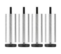 Furniture Legs Adjustable M8, Table Legs Metal 4 Pcs, DIY Furniture Feet, Replacement Legs for Sofa Cabinet Desk Coffee Table, for Bathroom Kitchen,Silver-25cm/9.8in