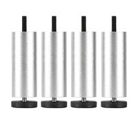 Furniture Legs Adjustable M8, Table Legs Metal 4 Pcs, DIY Furniture Feet, Replacement Legs for Sofa Cabinet Desk Coffee Table, for Bathroom Kitchen,Silver-8cm/3.1in