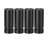 Furniture Legs Adjustable,Table Legs Metal 6cm 8cm 18cm 20cm 25cm 40cm,Black/Silver Furniture Feet,DIY Replacement Legs,4 Pcs Sofa Legs,Desk Legs,Black-30cm(11.8in)