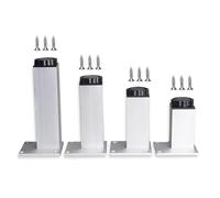 Furniture Legs Black/Silver,Table Legs Metal 5/6/8/10/12/15/18/35/40cm,4 Pcs DIY Replacement Furniture Feet,with Screws,Height Adjustable Desk Legs,Sofa Legs,Silver-8cm(3.1in)