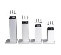 Furniture Legs Black/Silver,Table Legs Metal 5/6/8/10/12/15/18/35/40cm,4 Pcs DIY Replacement Furniture Feet,with Screws,Height Adjustable Desk Legs,Sofa Legs,Silver-12cm(4.7in)
