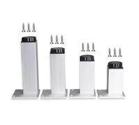 Furniture Legs Black/Silver,Table Legs Metal 5/6/8/10/12/15/18/35/40cm,4 Pcs DIY Replacement Furniture Feet,with Screws,Height Adjustable Desk Legs,Sofa Legs,Silver-20cm(7.9in)