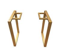 Furniture legs Patas de Mesa Moderna Dorado X2, Pata de Escritorio de Metal de 70 cm de Altura, pies de Mesa Industrial Muebles Alta, Marco Tubo Cuadrado,Patas de Banco de Hierro DIY