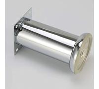 Furniture legs Patas de sofá cromadas * 4, Patas Redondas de Metal de Tubo Recto, Patas de reemplazo, Resistentes y duraderas