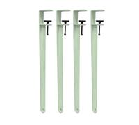 Furniture Legs Set 4 Adjustable Reusable Table Clip Legs Suitable Benches Desks Dining Tables Side Table Chairs DIY Heavy Duty Table Support(40cm/Light Green)