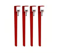 Furniture Legs Set 4 Adjustable Reusable Table Clip Legs Suitable Benches Desks Dining Tables Side Table Chairs DIY Heavy Duty Table Support(40cm/Red)