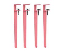Furniture Legs Set 4 Adjustable Reusable Table Clip Legs Suitable Benches Desks Dining Tables Side Table Chairs DIY Heavy Duty Table Support(40cm/Pink)