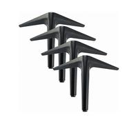 Furniture Legs Set of 4 Black Triangle Furniture Legs, Electroplating Polishing Process, for Cabinet, Sofa, Coffee Table, TV Cabinet and Other Furnitu