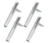 Furniture Legs Silver/Black/Gold,4 Pcs Table Legs Metal,DIY Furniture Feet,Desk Legs,Sofa Legs,Home Office Furniture Replacement Legs Support Feetm 18cm 20cm,D-15cm(5.9in)