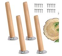 Furniture Legs Wooden 5cm 10cm 50cm, 4 Pcs Oblique Table Legs, DIY Replacement Furniture Feet, Sofa Legs, Cabinet Legs, Desk Legs, Easy to Install,65cm(25.6in)