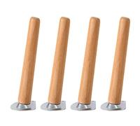 Furniture Legs Wooden,Oblique Table Legs,Sofa Legs,Cabinet Legs,Replacement Furniture Feet 10cm 40cm Desk Legs,with Screws and Mounting Plates,25cm(9.8in)