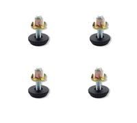 Furniture Leveler, Adjustable Furniture Feet, Leveling Tables and Chairs, 5/16 Inch, 4/1 Inch Threaded Shank with T-Nut, Suitable for Tables, Stools, Dining Tables and Other Furniture (yellow,4pcs)