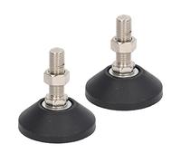 Furniture Leveling Feet 2 Pcs Set | 150kg High - Capacity Bearing | Adjustable Non - Skid Screw Foot for Tables/Beds/Shelves | M16 Thread, 80mm Base Diameter