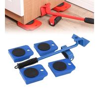 Furniture Move, Furniture Lift Mover Tool Set, Upgrade Furniture Lifter Tool Movers with Adjustable Height Lifting Lever & 4 Wheels(Blue)