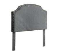 Furniture of America Sonata - Cabecero ajustable, tamaño individual, color gris