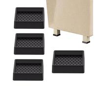 Furniture Pad - 2.36x2.36x0.51 Inches Anti-Slip Furniture Mats | Non Slip Furnitures Grippers | 4 Pieces Anti Skid Silicone Grippers Feet | Couch Stoppers to Prevent Sliding for Bed Couch Sofa Chair