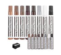 Furniture Repair Kit,wood Touch Up Pens,laminate Scratch Repair,wax for Wood Repair,furniture Markers Touch Up,set Of 17-markers And Wax
