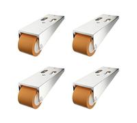 Furniture Roller Set, Smooth Glide Caster Wheels Kit, 4 Piece 32mm Anti Sag Nylon Ball Bearing Rollers for Sliding Door Table Cabinet Chair Mobility System, Universal Home Office Furniture Repair