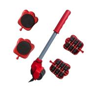 furniture sliders, Juego de herramientas profesionales for el transporte de muebles pesados, incluye elevador, ruedas y barra de movimiento.,for Moving Heavy(Set A 5pcs)