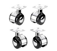 Furniture Swivel Castor,40mm Swivel Casters Wheels, Nylon Casters, Alloy Brackets, Furniture Moving Wheels, Trolley Wheels, Load 50kg, for Furniture/Coffee Table/Flower Stands/Cribs/Storage Box (Color