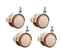 Furniture Swivel Castor,47mm Swivel Stem Casters Wheel, M6x15mm, M8x15mm, Casters for Furniture, Transportation Wheels with Brakes, Replacement Castor for Furniture, Cribs, Trolleys, Workbenches Caste
