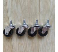 Furniture Swivel Castor,4pcs Swivel Castors with Threaded Stem, M8x15mm Furniture Casters Wheels, Transport Wheels,Replacement Castor, Load 50kg, for Carts Trolley Furniture Casters (Size : 2 Braked+2