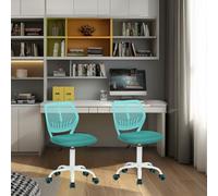 FurnitureR 2 sillas ergonómicas de Trabajo de Escritura para niños, Adolescentes, niños, niñas, Gemelos, Silla de Estudio - Silla giratoria de Altura Ajustable para computadora portátil, Silla de