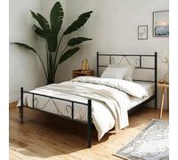 FurnitureR Cama Individual de 3 pies con Marco de Metal, Cama de Hierro Industrial, Cama de Metal para Adolescentes y Adultos, Adecuada para Dormitorio, Dormitorio de Estudiantes y Otras escenas